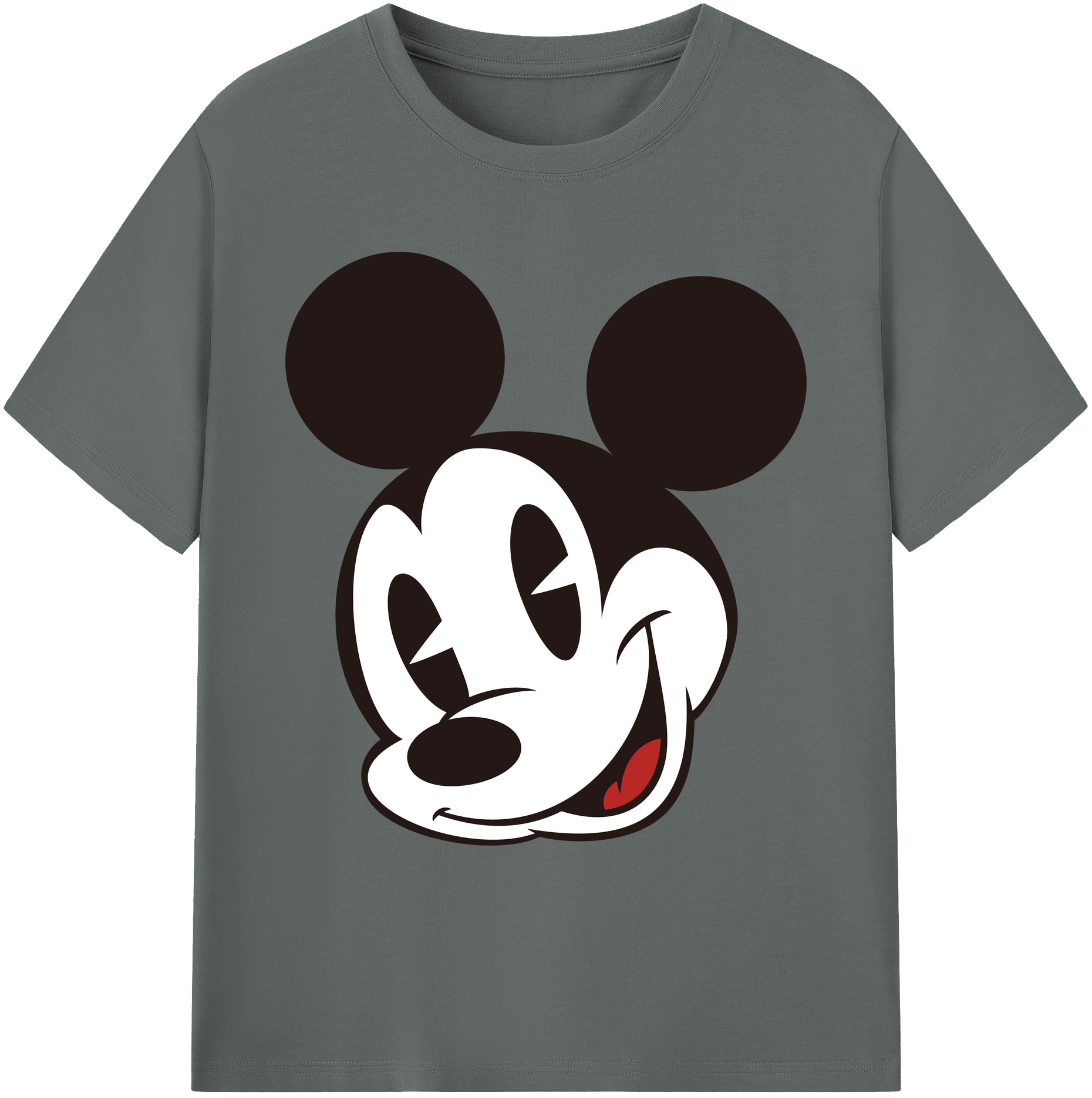 ミッキーマウス Mickey Mouse 綿100％ メンズ半袖Tシャツ｜肌触りやわらか＆通気性